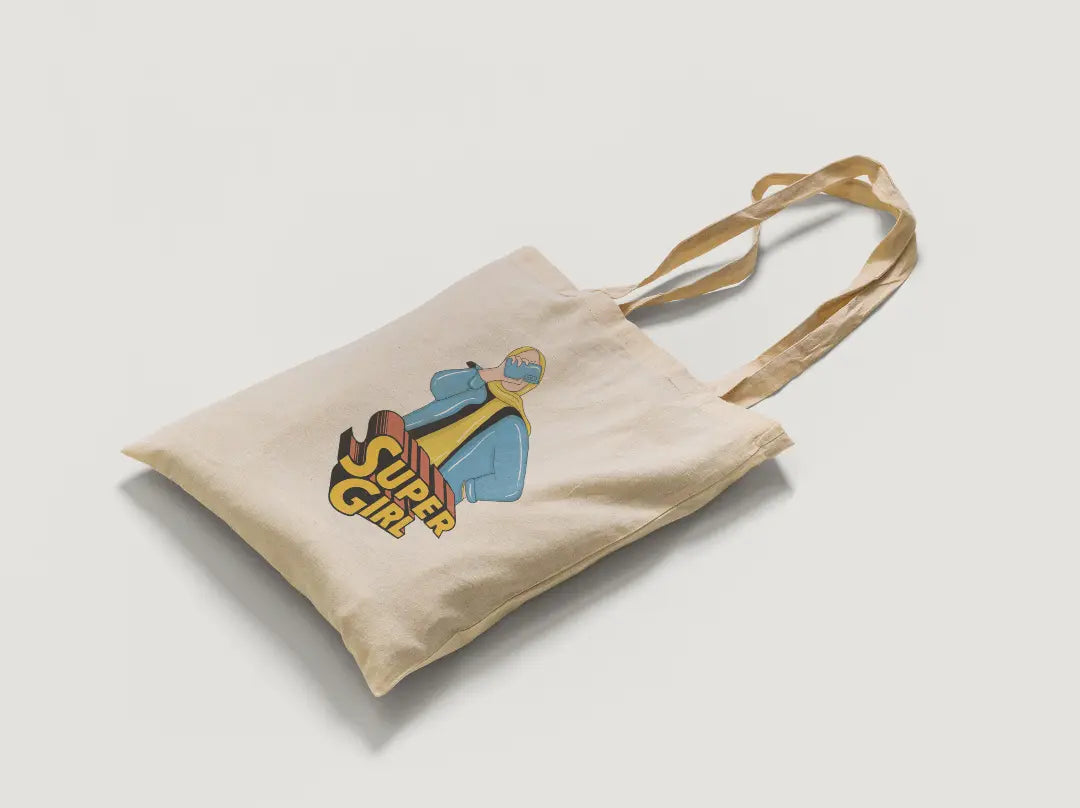 Super Girl Tote Bag Microbus Store