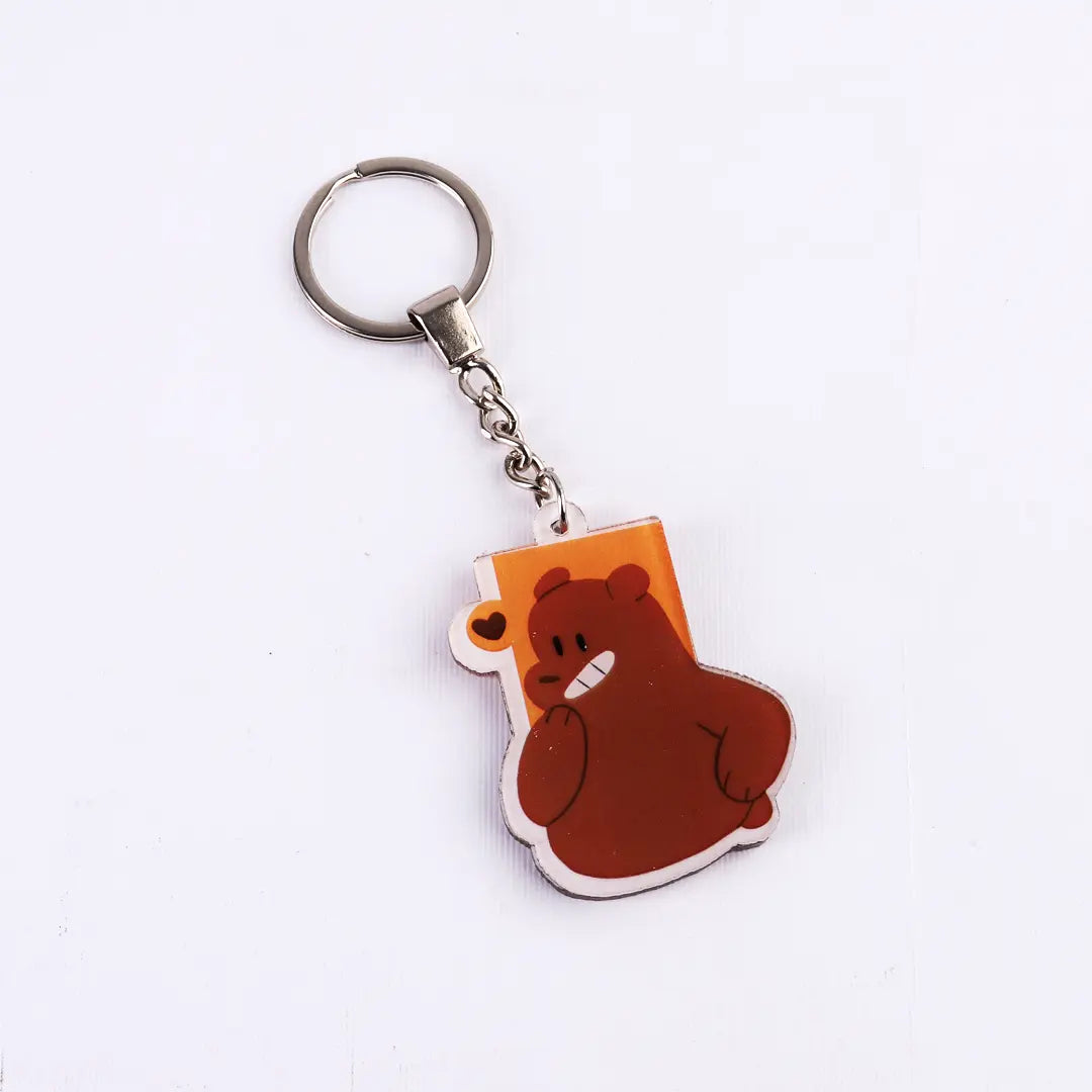 Acrylic Medal Grizzly Bear [6] Microbus store