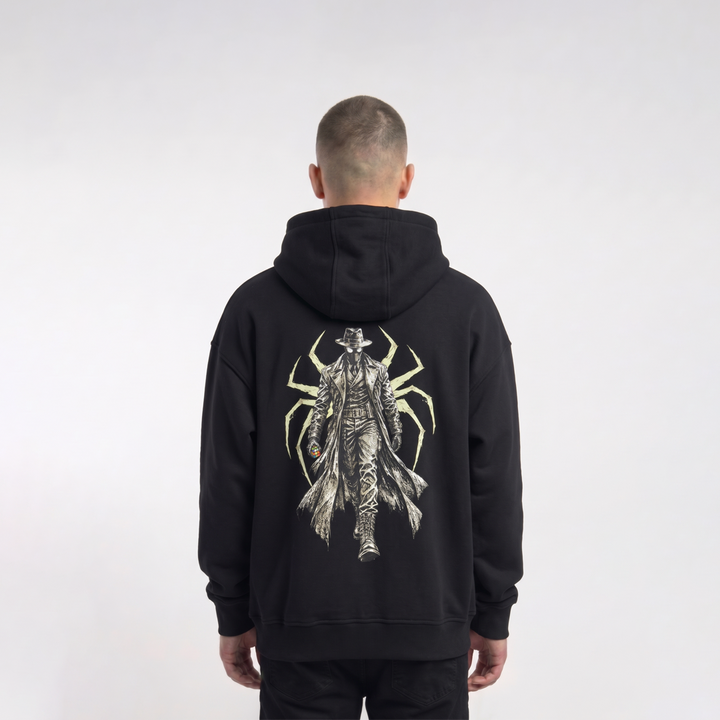 Hoodie Oversize Spider Noir