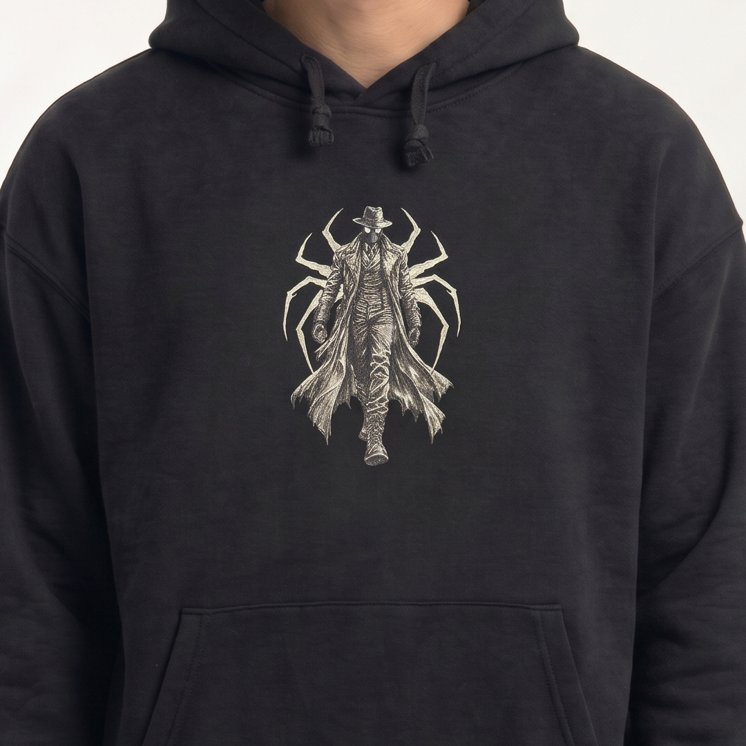Hoodie Oversize Spider Noir