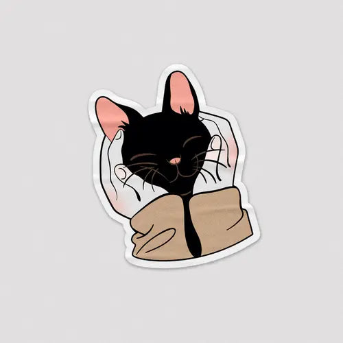 Sticker Cute Cat Microbus store