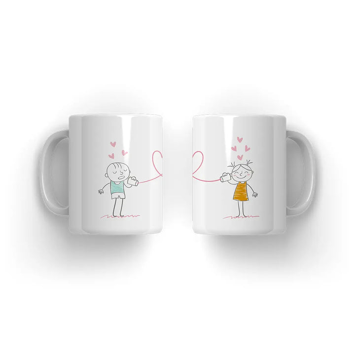 Love Message Couple Mug Microbus store