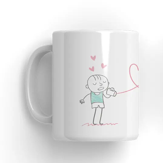 Love Message Couple Mug Microbus store