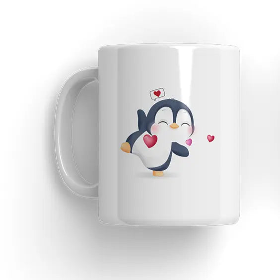 Cute Penguin Couple Mug Microbus store