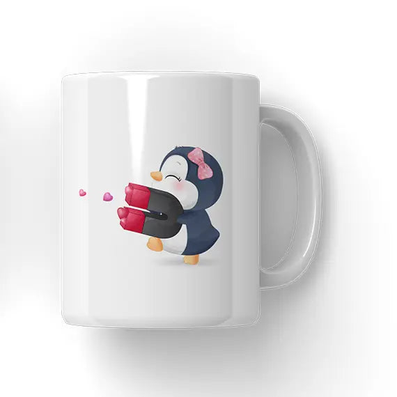 Cute Penguin Couple Mug Microbus store
