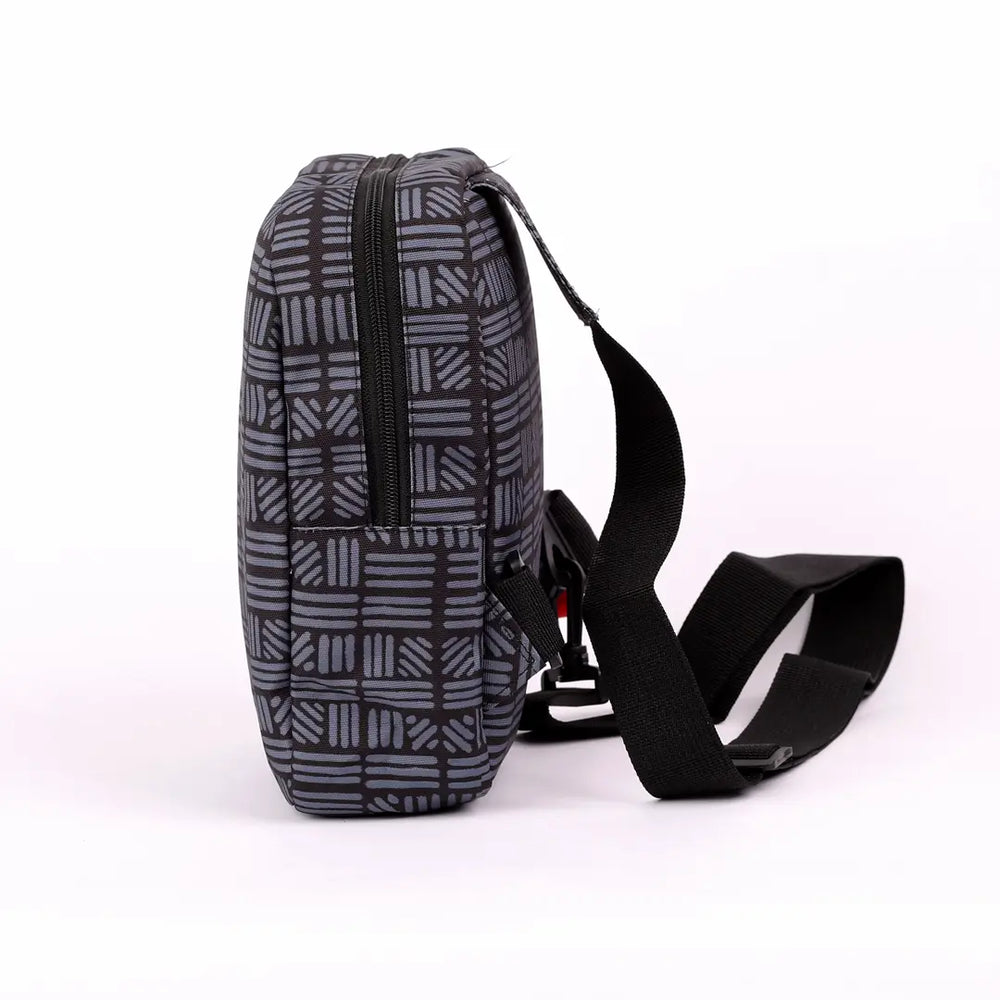 Cross Bag Grey Striped Microbus store