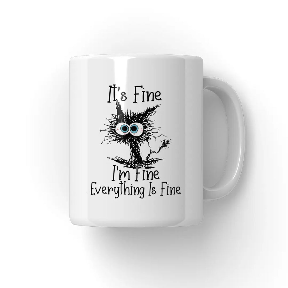 It's Fine I'm Fine Everything Is Fine Mug Microbus store