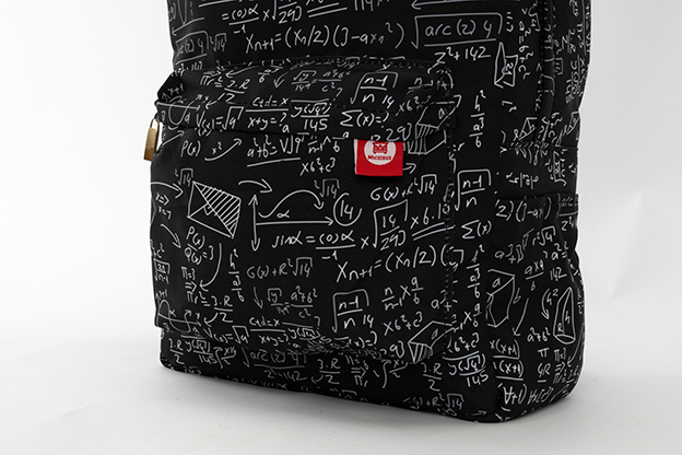 Over-printed Math Bag