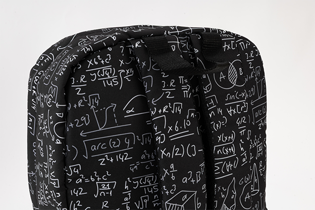 Over-printed Math Bag