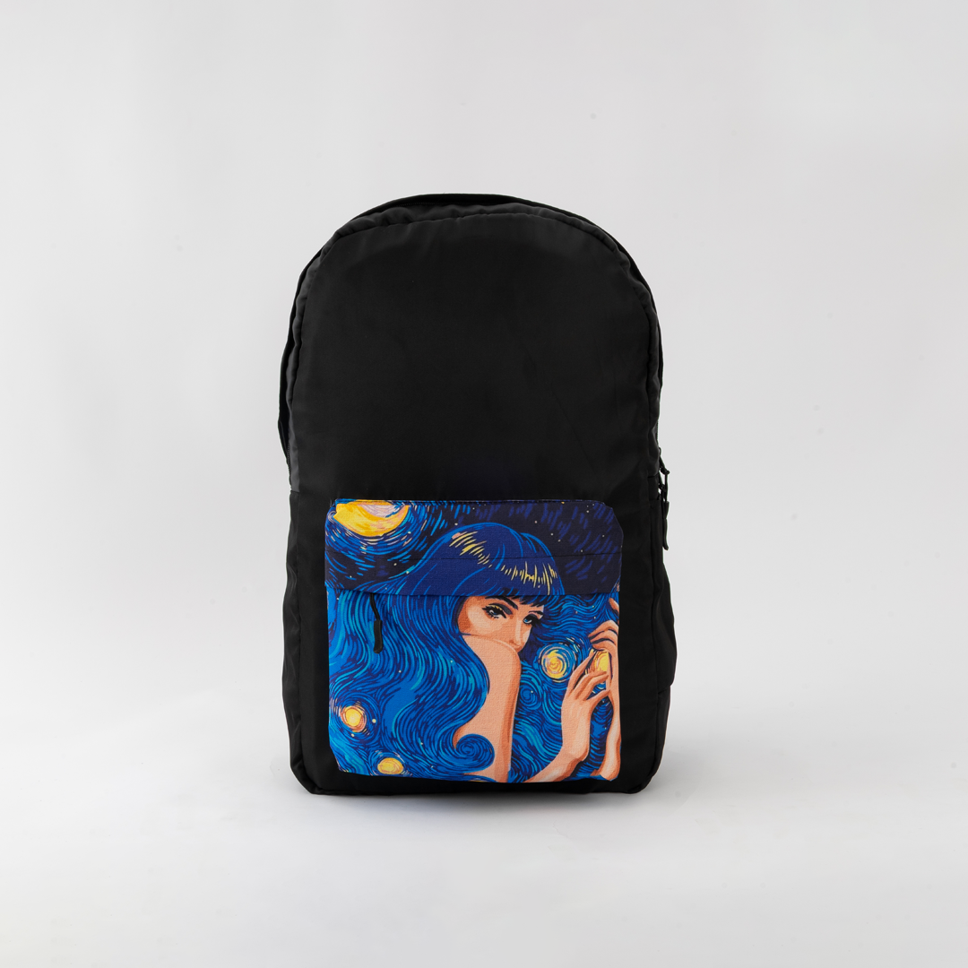 Starry Night Girl Pocket Bag Microbus Store
