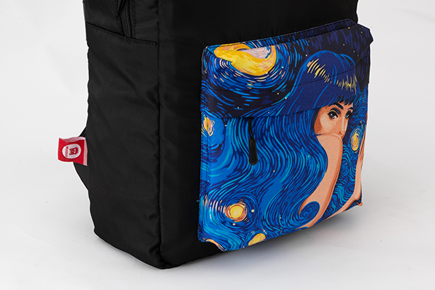 Starry Night Girl Pocket Bag Microbus Store