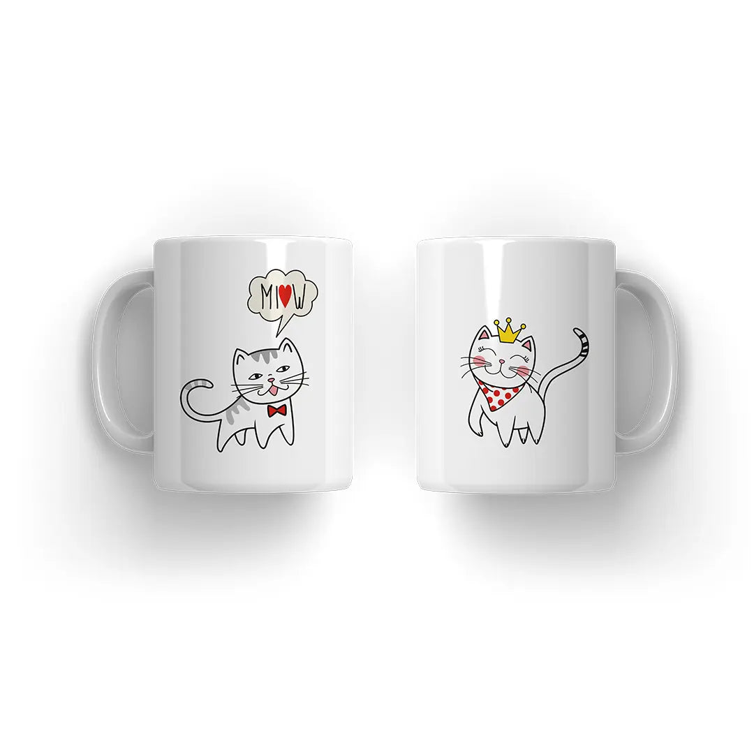 Cat Couple Mug - Microbus store