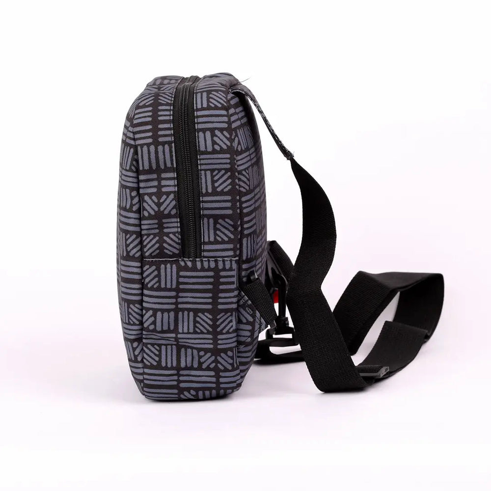 Cross Bag Grey Striped - Microbus store