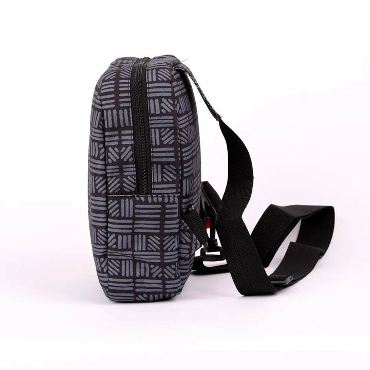Cross Bag Grey Striped - Microbus store