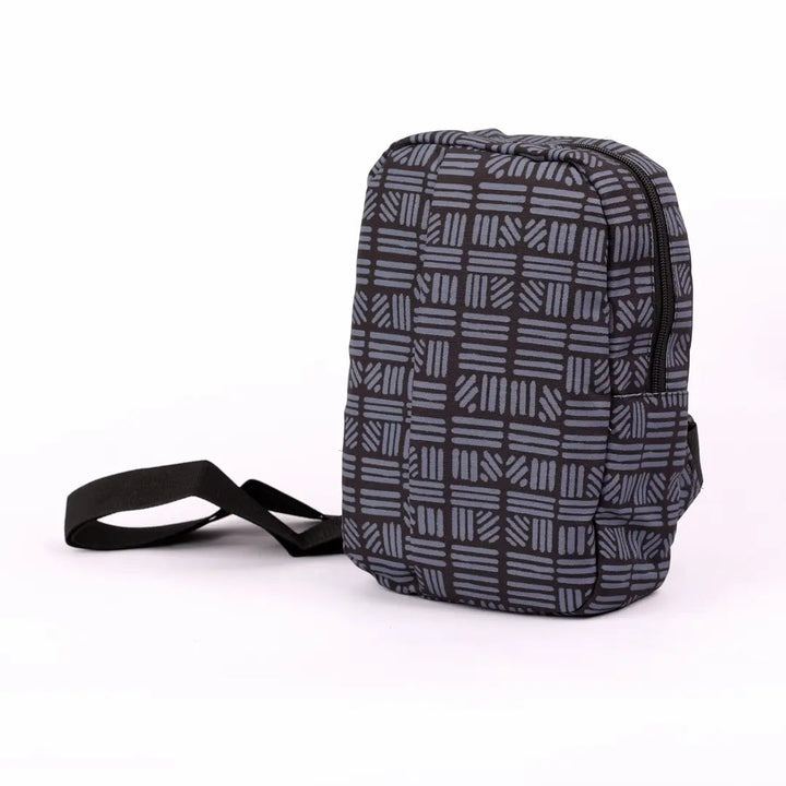 Cross Bag Grey Striped - Microbus store