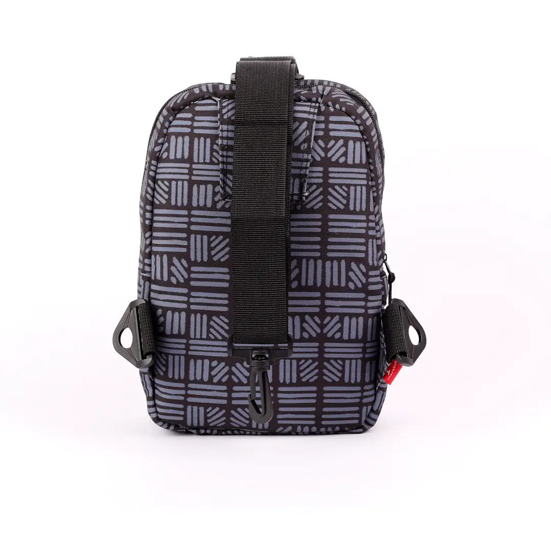 Cross Bag Grey Striped - Microbus store