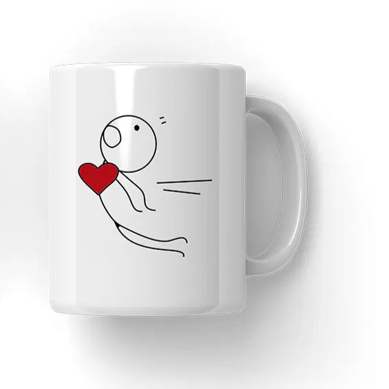 Herzmagnet Paar Couple Mug - Microbus store