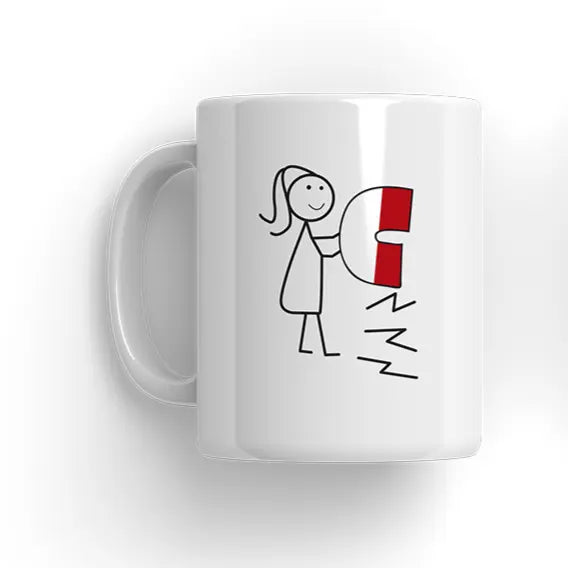 Herzmagnet Paar Couple Mug - Microbus store