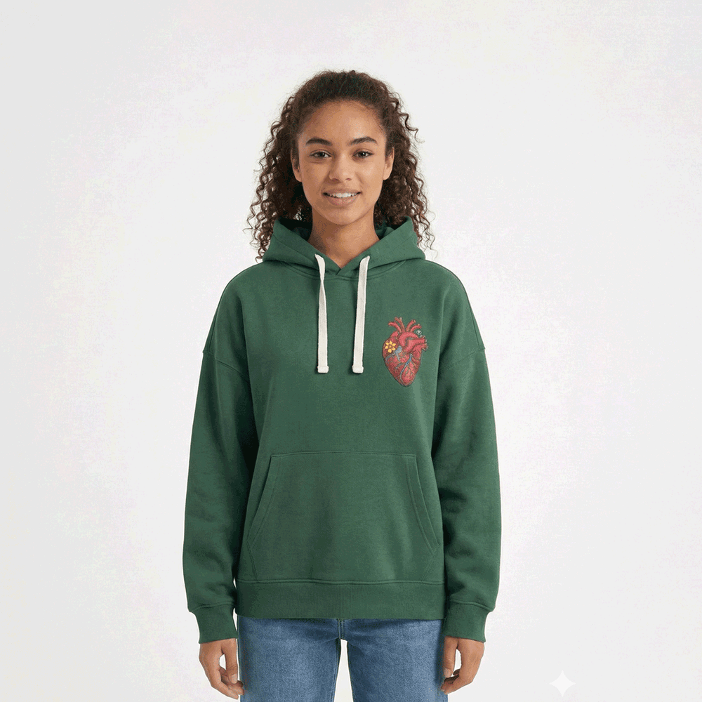 Hoodie Oversize Heart - Microbus store
