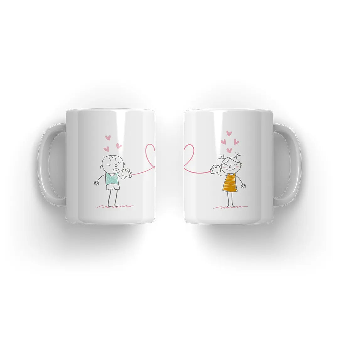 Love Message Couple Mug - Microbus store