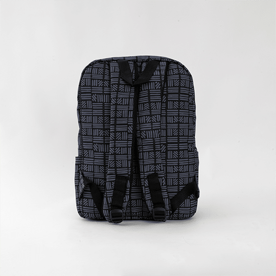 OVER - PRINTED Gray Striped BAG - Microbus store