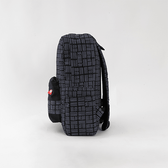 OVER - PRINTED Gray Striped BAG - Microbus store