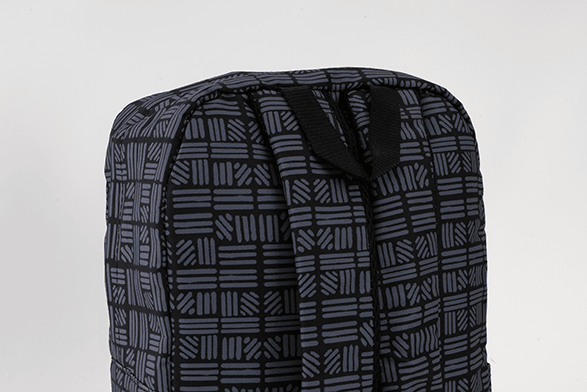 OVER - PRINTED Gray Striped BAG - Microbus store