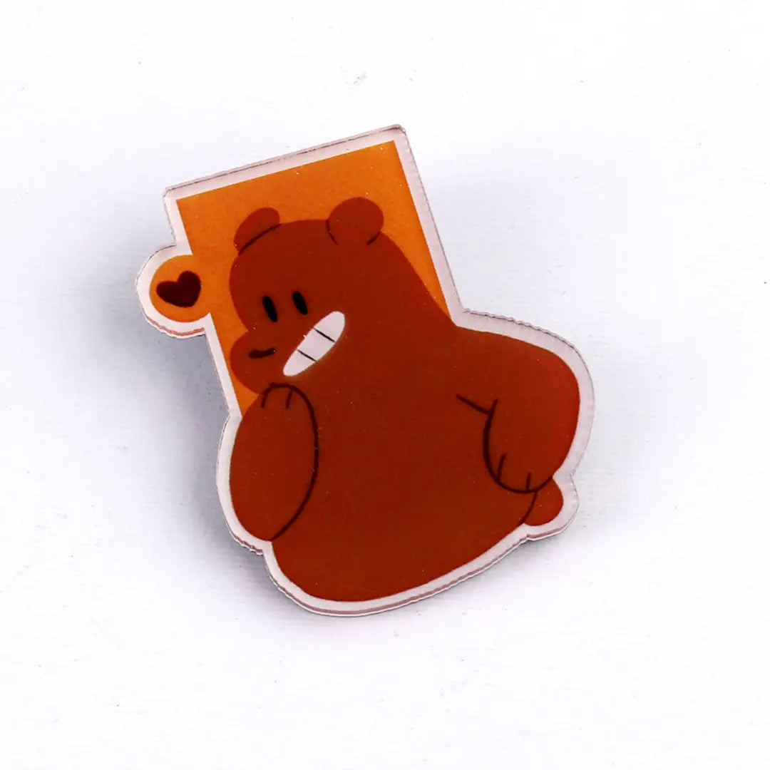 Pin Grizzly Bear [6] - Microbus store