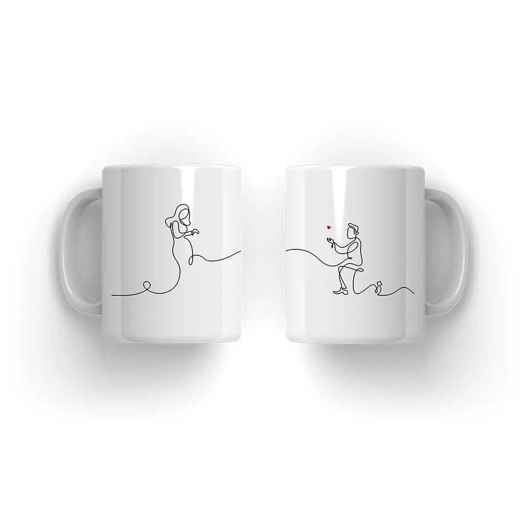 Romantic Couple Mug - Microbus store