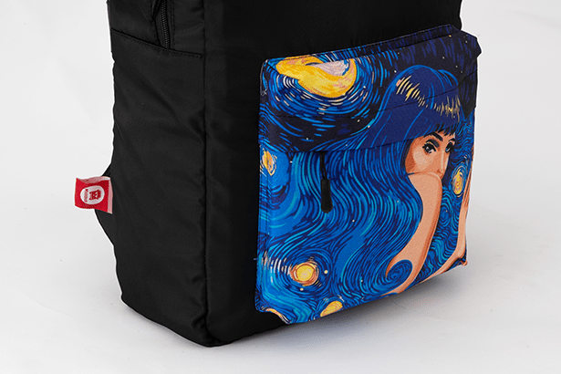 Starry Night Girl Pocket Bag - Microbus store