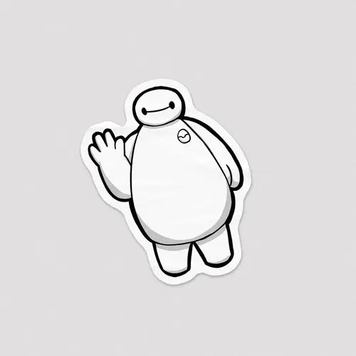 Sticker Baymax - Microbus store