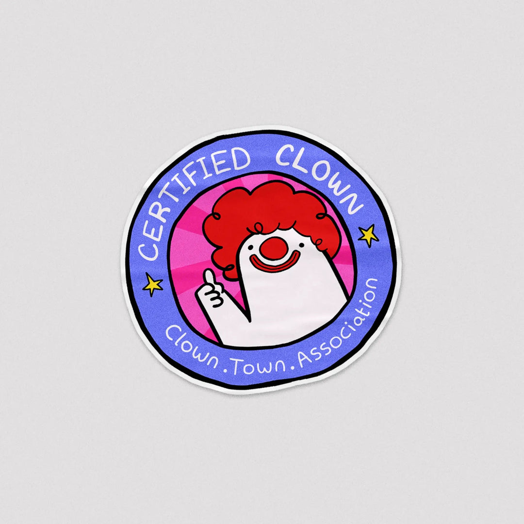 Sticker Certified Clown - Microbus store