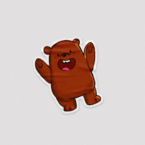 Sticker Grizzly Bear [7] - Microbus store