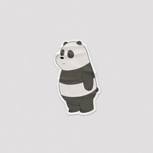 Sticker Panda Bear [4] - Microbus store