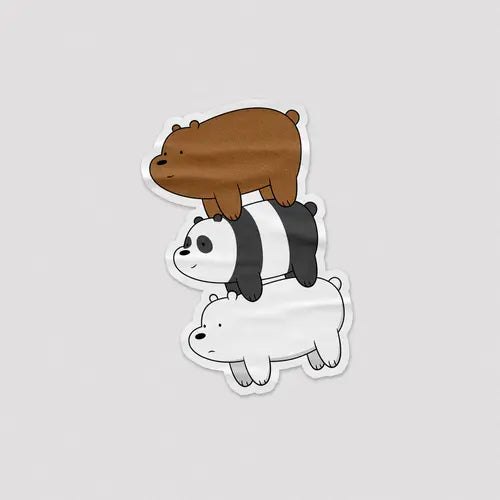 Sticker We Bare Bears [1] - Microbus store