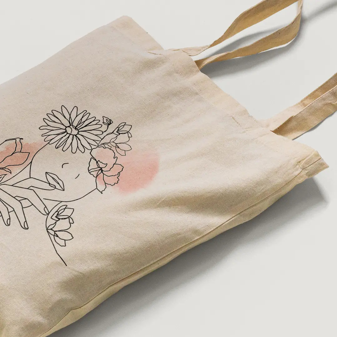 Line Art Tote Bag Microbus Store line-art-tote-bag-microbus-store