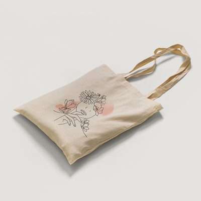 Line art Tote Bag