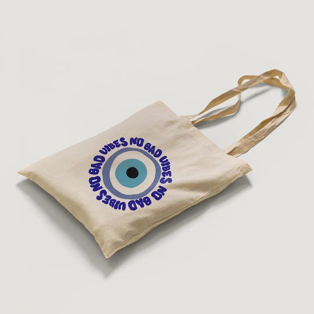 No Bad Vibes Tote Bag Microbus Store