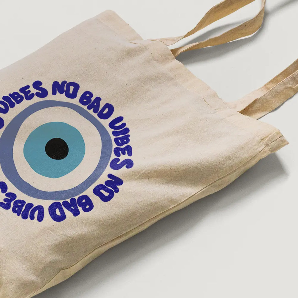 No Bad Vibes Tote Bag Microbus Store