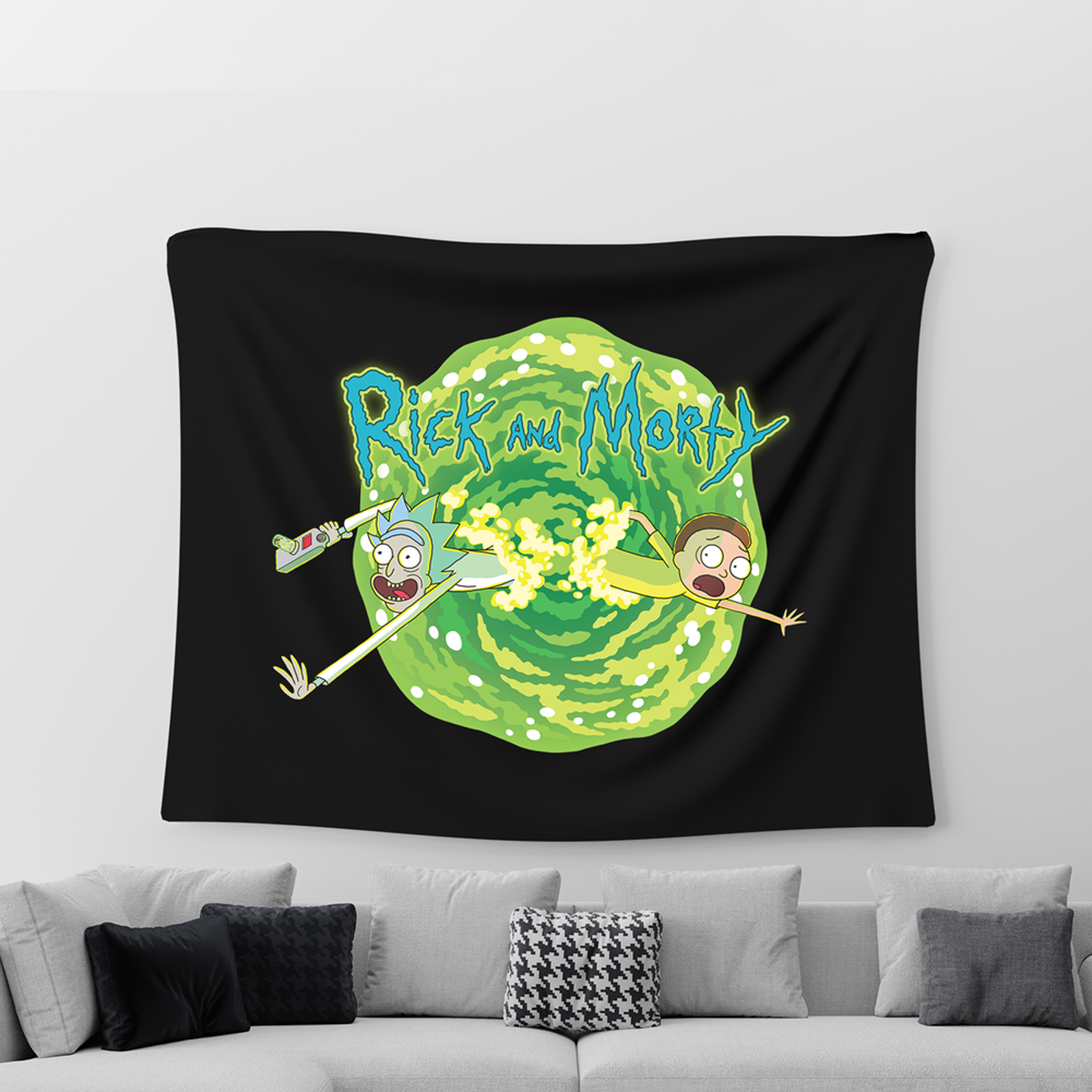 Rick and Morty wall Tapestries