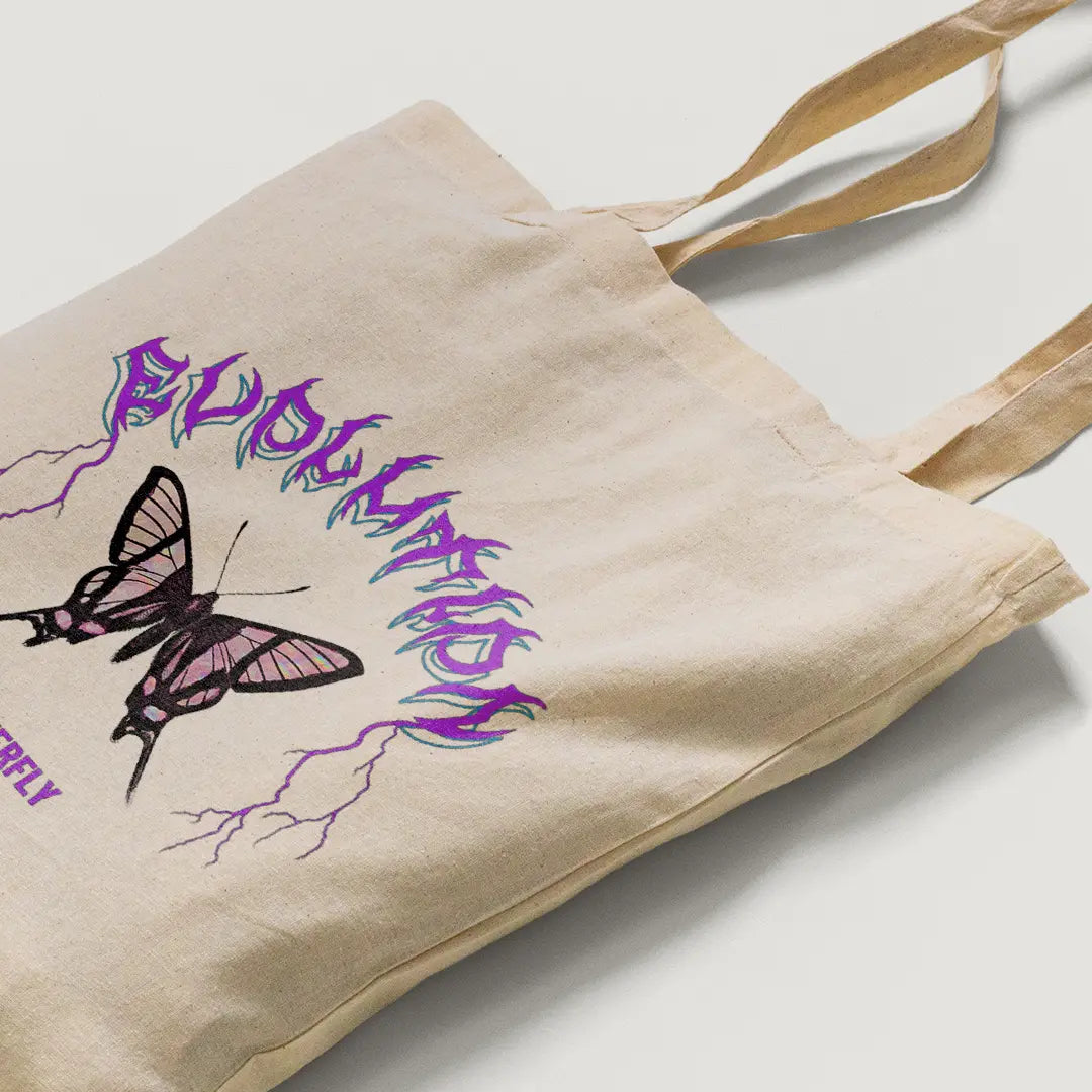 butterfly Tote Bag Microbus Store