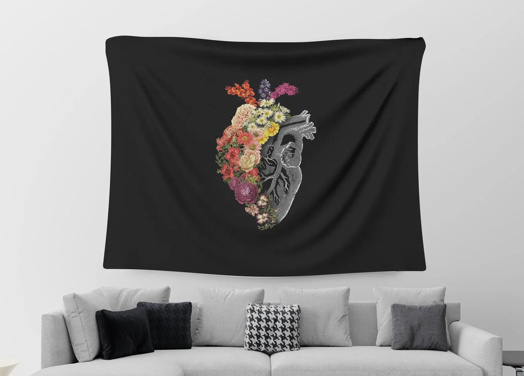HEART wall Tapestries - Microbus store